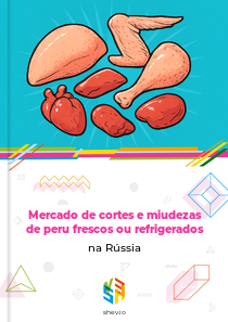 Mercado de cortes e miudezas de peru frescos ou refrigerados na Rússia
