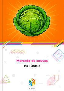 Mercado de couves na Tunísia