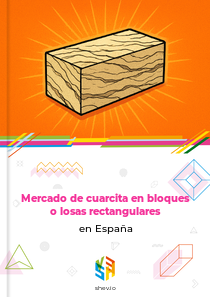 Mercado de cuarcita en bloques o losas rectangulares en España