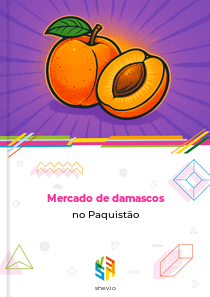 Mercado de damascos no Paquistão