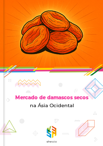 Mercado de damascos secos na Ásia Ocidental