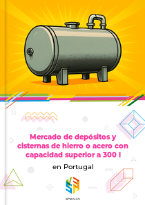 Mercado de depósitos y cisternas de hierro o acero con capacidad superior a 300 l en Portugal