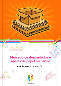 Mercado de desperdícios e aparas de papel ou cartão na América do Sul