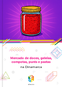 Mercado de doces, geleias, compotas, purés e pastas na Dinamarca