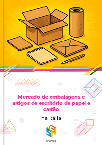 Mercado de embalagens e artigos de escritório de papel e cartão na Itália