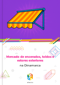 Mercado de encerados, toldos e estores exteriores na Dinamarca