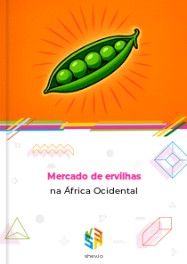 Mercado de ervilhas na África Ocidental