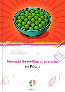 Mercado de ervilhas preparadas na Rússia