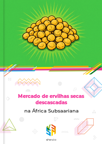 Mercado de ervilhas secas descascadas na África Subsaariana