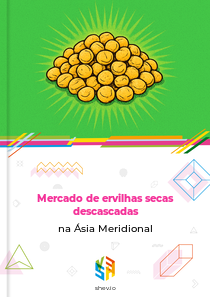 Mercado de ervilhas secas descascadas na Ásia Meridional