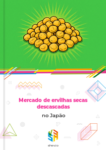 Mercado de ervilhas secas descascadas no Japão
