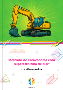 Mercado de escavadoras com superestrutura de 360° na Alemanha