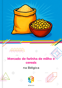Mercado de farinha de milho e cereais na Bélgica