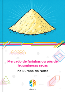 Mercado de farinhas ou pós de leguminosas secas na Europa do Norte