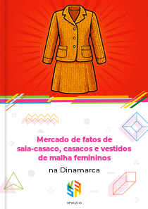 Mercado de fatos de saia-casaco, casacos e vestidos de malha femininos na Dinamarca