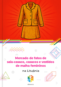 Mercado de fatos de saia-casaco, casacos e vestidos de malha femininos na Lituânia