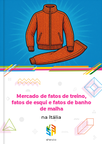 Mercado de fatos de treino, fatos de esqui e fatos de banho de malha na Itália