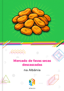 Mercado de favas secas descascadas na Albânia