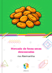 Mercado de favas secas descascadas na Alemanha