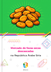 Mercado de favas secas descascadas na República Árabe Síria