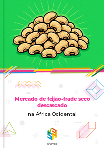 Mercado de feijão-frade seco descascado na África Ocidental