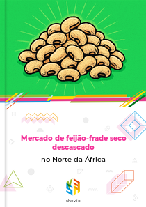 Mercado de feijão-frade seco descascado no Norte da África