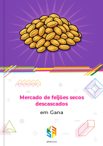 Mercado de feijões secos descascados em Gana
