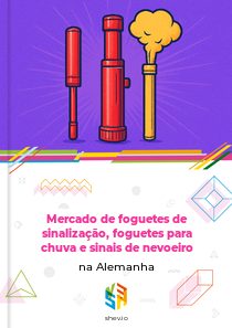 Mercado de foguetes de sinalização, foguetes para chuva e sinais de nevoeiro na Alemanha