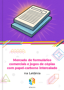 Mercado de formulários comerciais e jogos de cópias com papel-carbono intercalado na Letônia