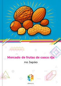Mercado de frutas de casca rija no Japão