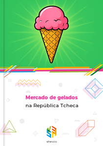 Mercado de gelados na República Tcheca