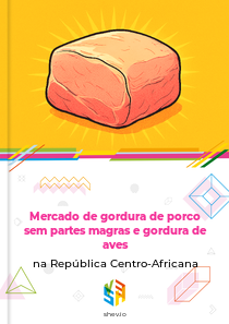 Mercado de gordura de porco sem partes magras e gordura de aves na República Centro-Africana