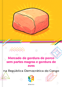 Mercado de gordura de porco sem partes magras e gordura de aves na República Democrática do Congo