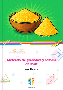 Mercado de grañones y sémola de maíz en Rusia