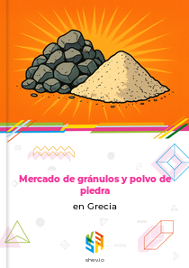 Mercado de gránulos y polvo de piedra en Grecia