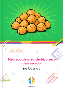 Mercado de grão-de-bico seco descascado no Uganda