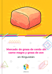 Mercado de grasa de cerdo sin carne magra y grasa de ave en Kirguistán