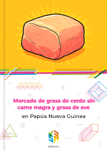 Mercado de grasa de cerdo sin carne magra y grasa de ave en Papúa Nueva Guinea