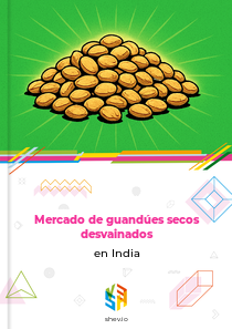 Mercado de guandúes secos desvainados en India