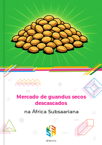 Mercado de guandus secos descascados na África Subsaariana