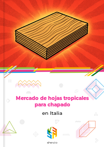 Mercado de hojas tropicales para chapado en Italia