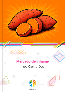 Mercado de inhame nos Camarões