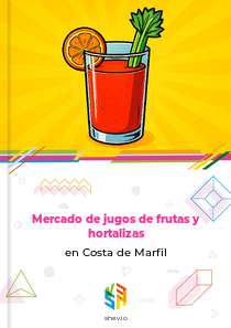 Mercado de jugos de frutas y hortalizas en Costa de Marfil