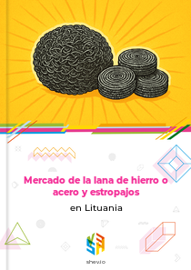 Mercado de la lana de hierro o acero y estropajos en Lituania