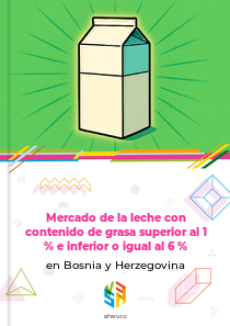 Mercado de la leche con contenido de grasa superior al 1 % e inferior o igual al 6 % en Bosnia y Herzegovina