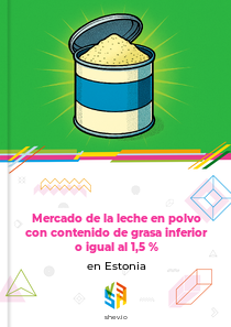 Mercado de la leche en polvo con contenido de grasa inferior o igual al 1,5 % en Estonia