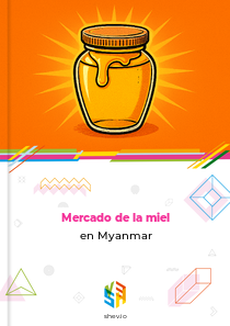 Mercado de la miel en Myanmar