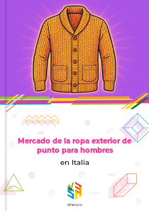 Mercado de la ropa exterior de punto para hombres en Italia