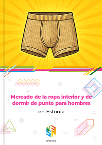 Mercado de la ropa interior y de dormir de punto para hombres en Estonia