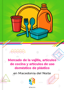 Mercado de la vajilla, artículos de cocina y artículos de uso doméstico de plástico en Macedonia del Norte